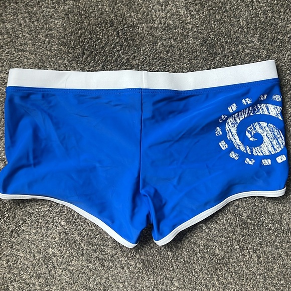 Tribe Men’s Medium Short Swim Trunk Summer Pool Beach Shorts Blue - Picture 2 of 3